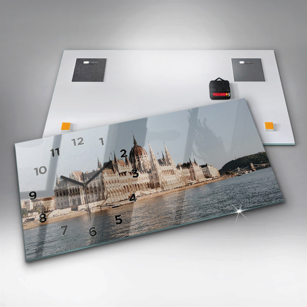 Horizontal wall clock Parliament in Budapest
