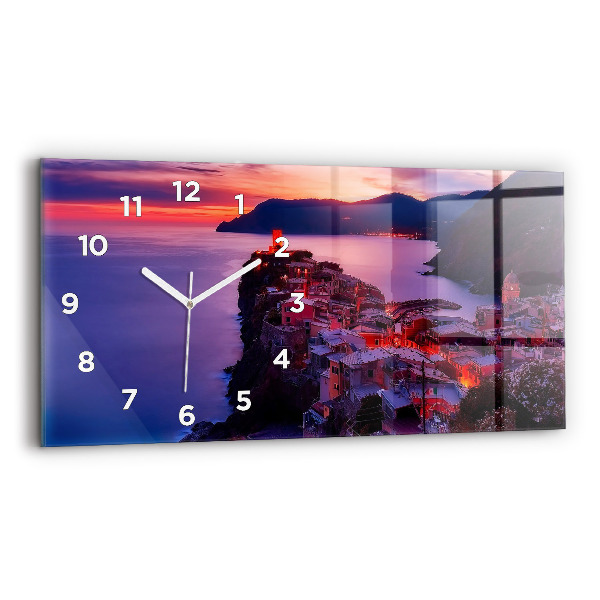 Horizontal wall clock The inscription Memories