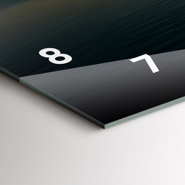 Horizontal wall clock Landscape at sunrise