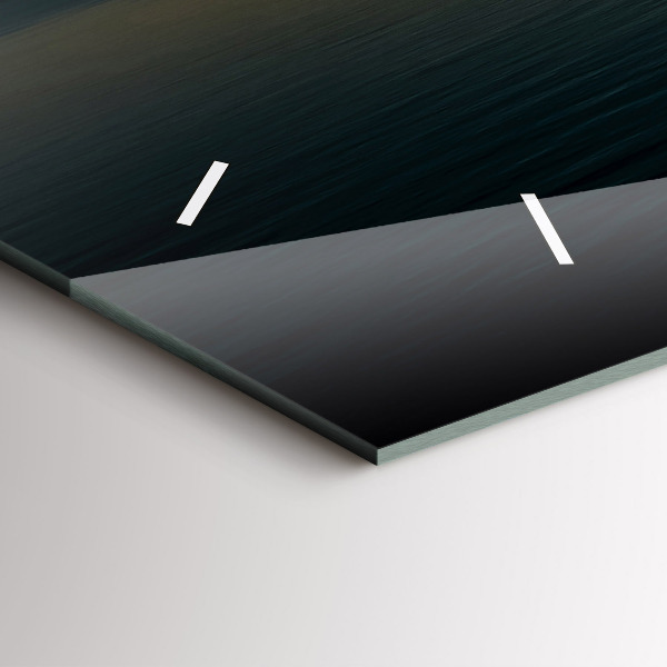 Horizontal wall clock Landscape at sunrise