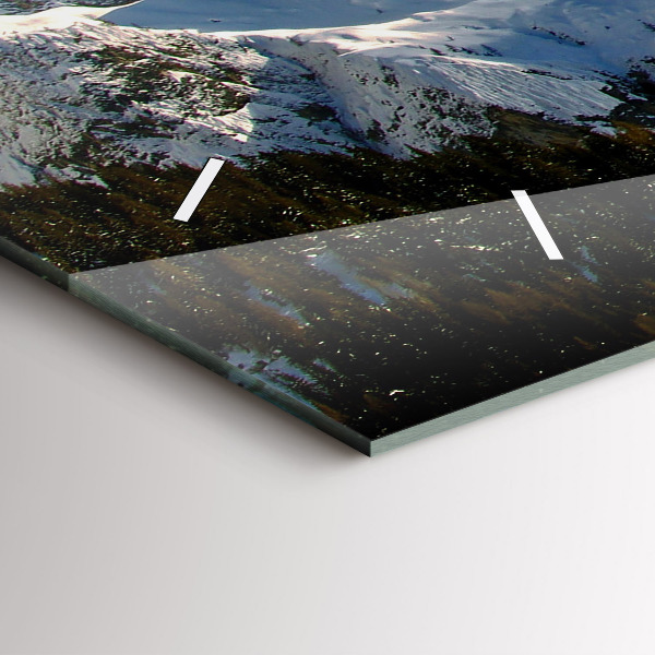 Horizontal wall clock Mountains Under Blue Sky