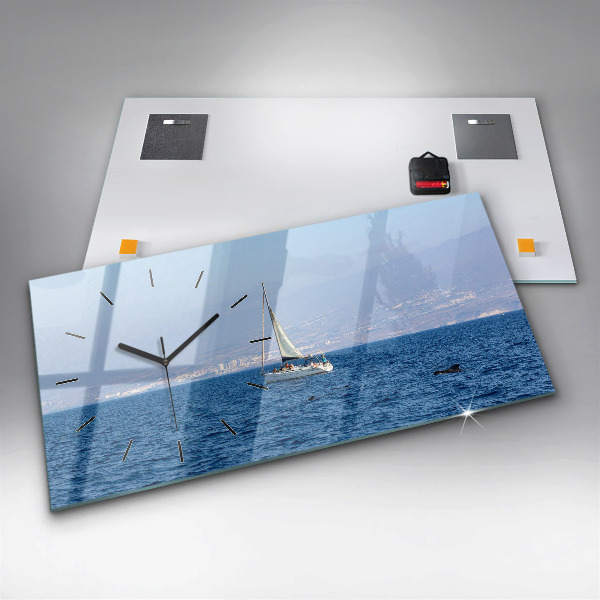 Horizontal wall clock Yacht in Tenerife