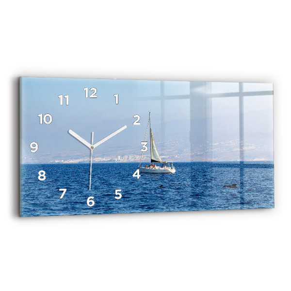 Horizontal wall clock Yacht in Tenerife