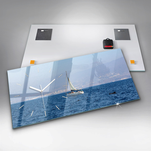 Horizontal wall clock Yacht in Tenerife