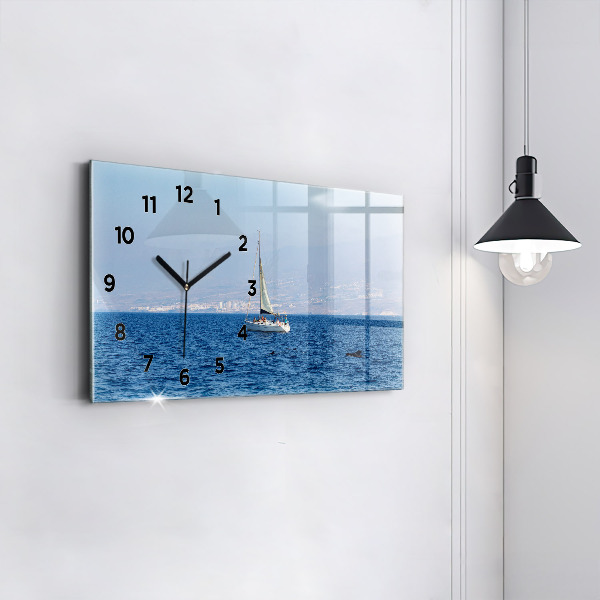 Horizontal wall clock Yacht in Tenerife
