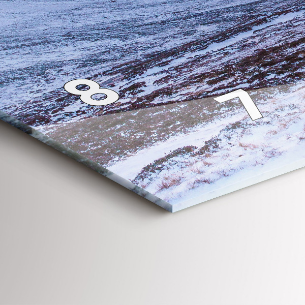 Horizontal wall clock Cottage in the mountains