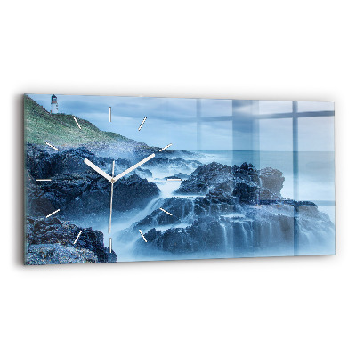 Horizontal wall clock Lighthouse