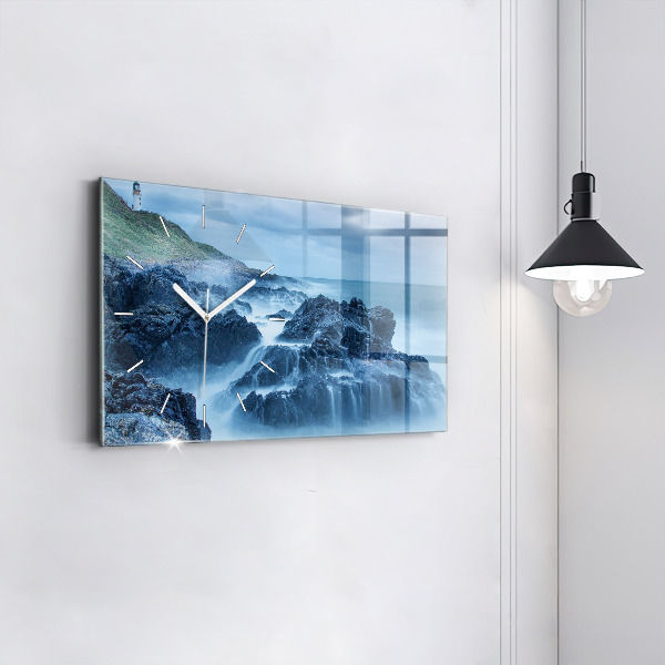 Horizontal wall clock Lighthouse