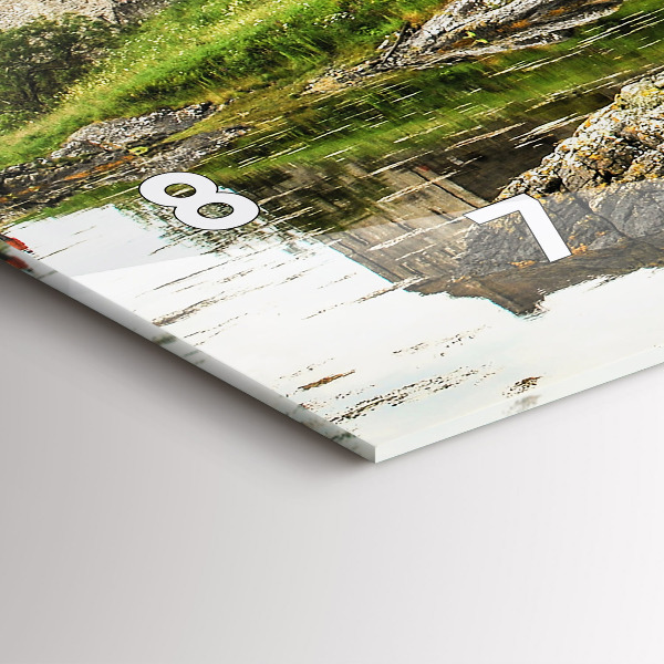 Horizontal wall clock Eilean Donan Castle Scotland