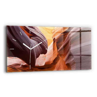 Horizontal wall clock Antelope Canyon