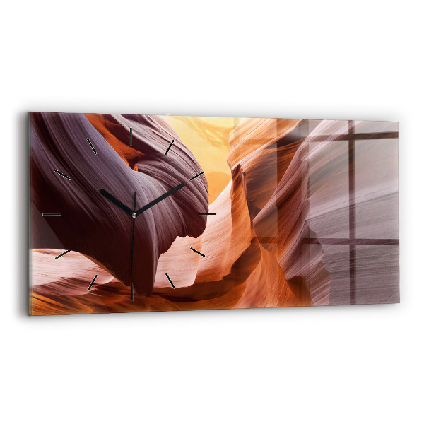 Horizontal wall clock Antelope Canyon