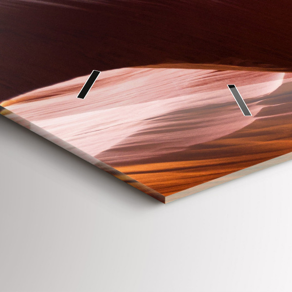 Horizontal wall clock Antelope Canyon