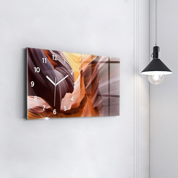 Horizontal wall clock Antelope Canyon