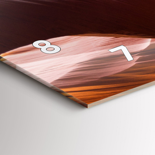 Horizontal wall clock Antelope Canyon