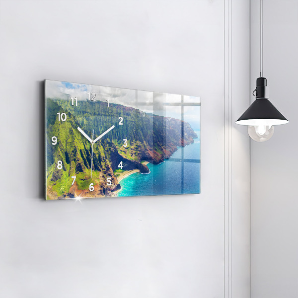 Horizontal wall clock The Sea in Hawaii