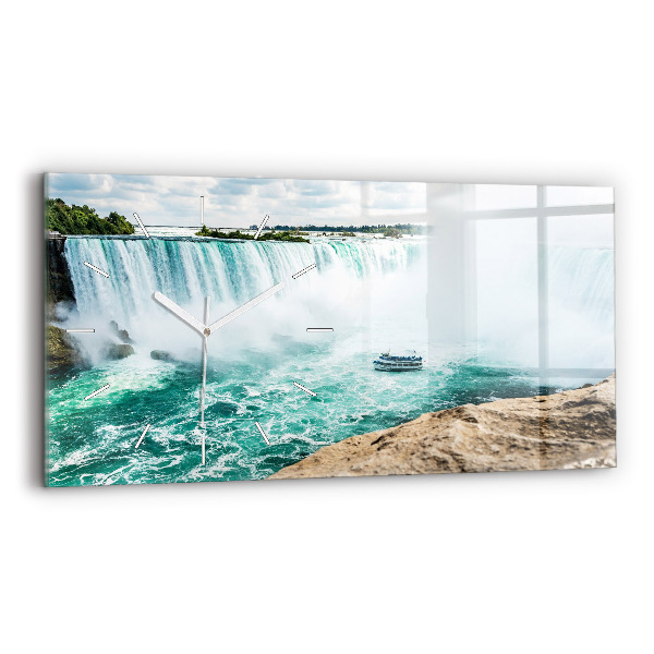 Horizontal wall clock Niagara boat