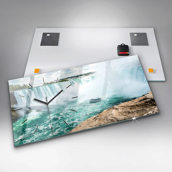 Horizontal wall clock Niagara boat