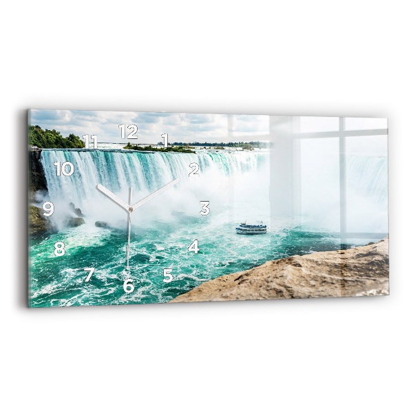 Horizontal wall clock Niagara boat