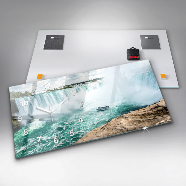 Horizontal wall clock Niagara boat