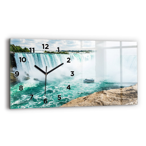 Horizontal wall clock Niagara boat