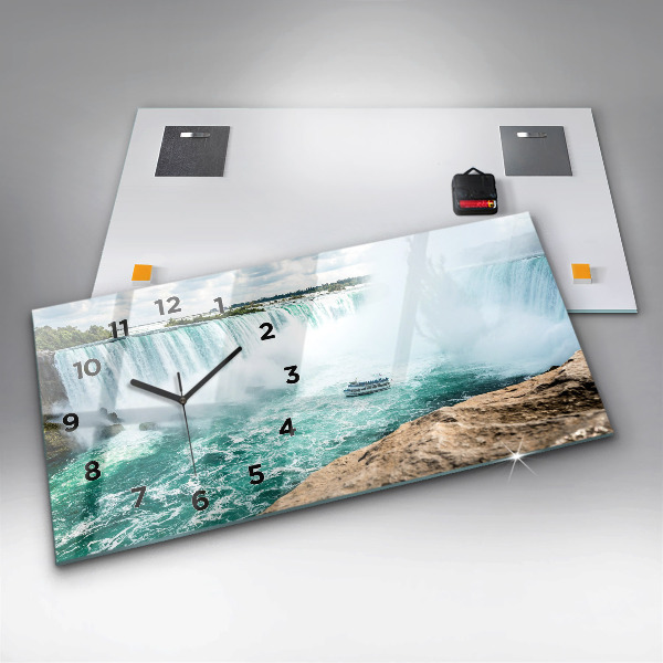 Horizontal wall clock Niagara boat