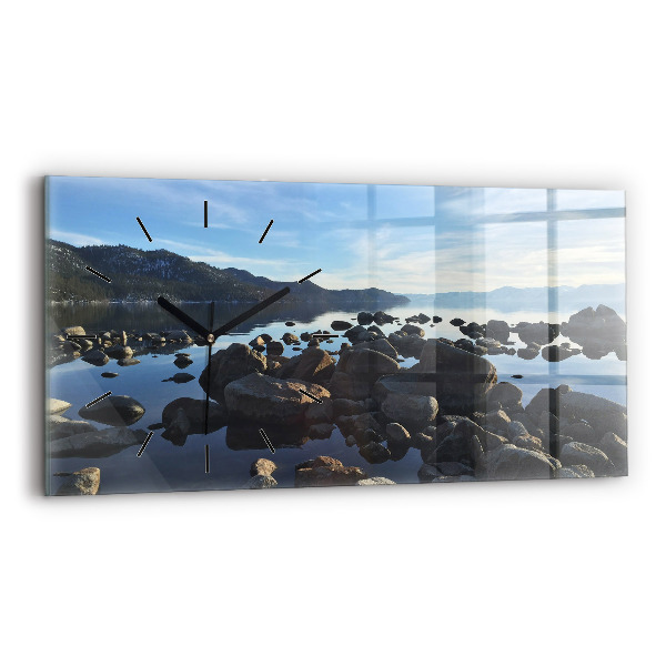 Horizontal wall clock Sea view