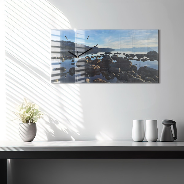 Horizontal wall clock Sea view