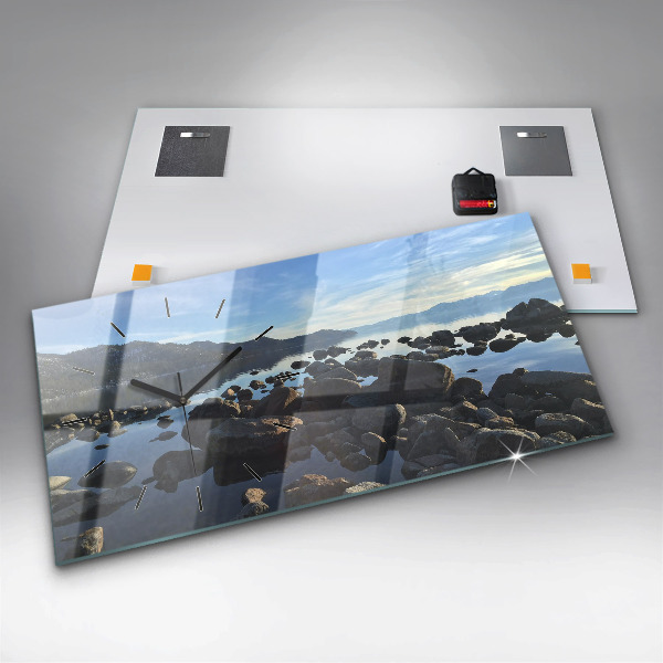 Horizontal wall clock Sea view