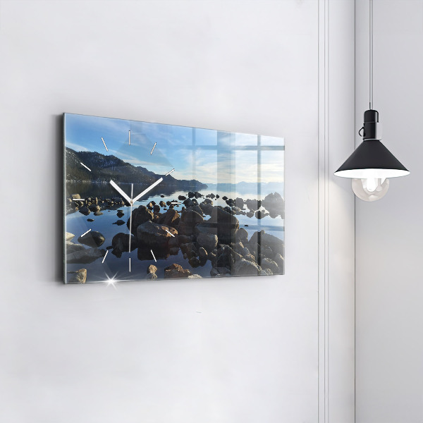 Horizontal wall clock Sea view