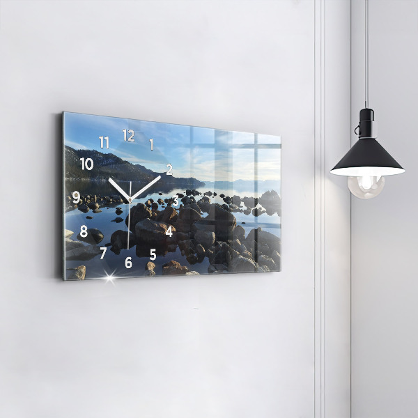 Horizontal wall clock Sea view