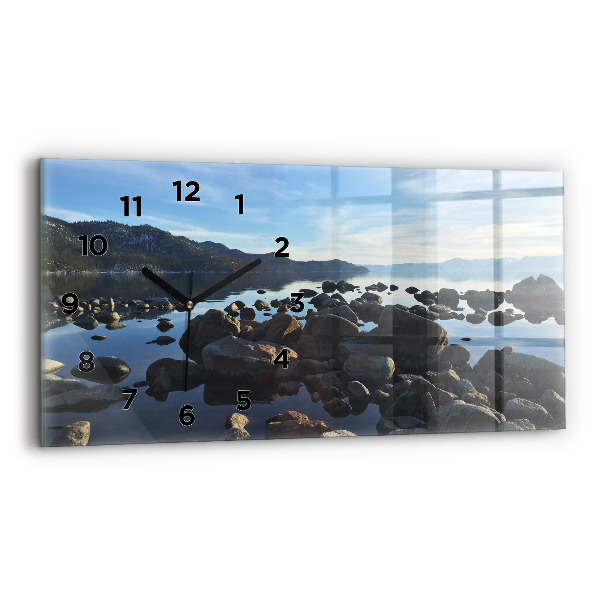 Horizontal wall clock Sea view