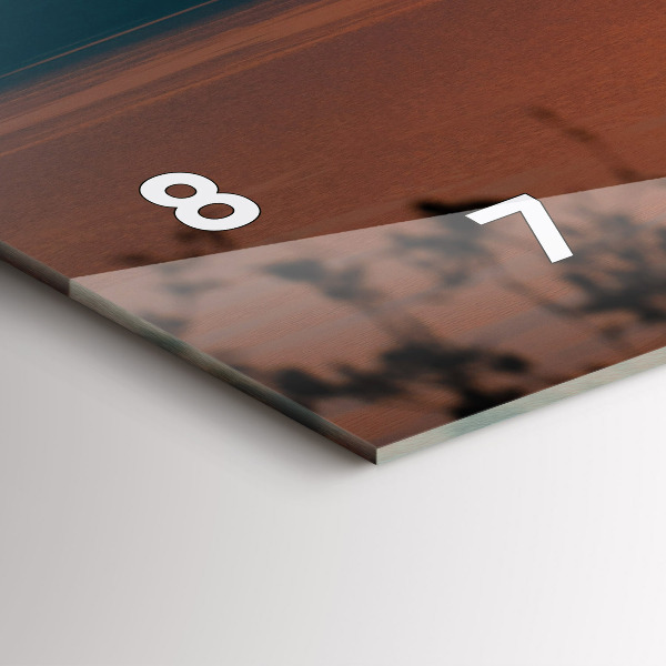 Horizontal wall clock Lake Balaton in the evening