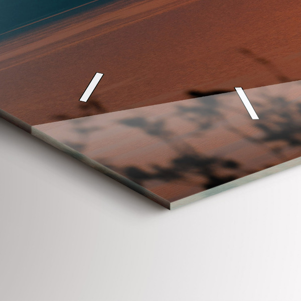 Horizontal wall clock Lake Balaton in the evening