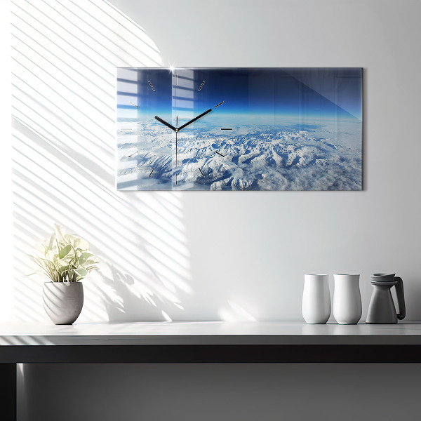 Horizontal wall clock Fishing boat in port