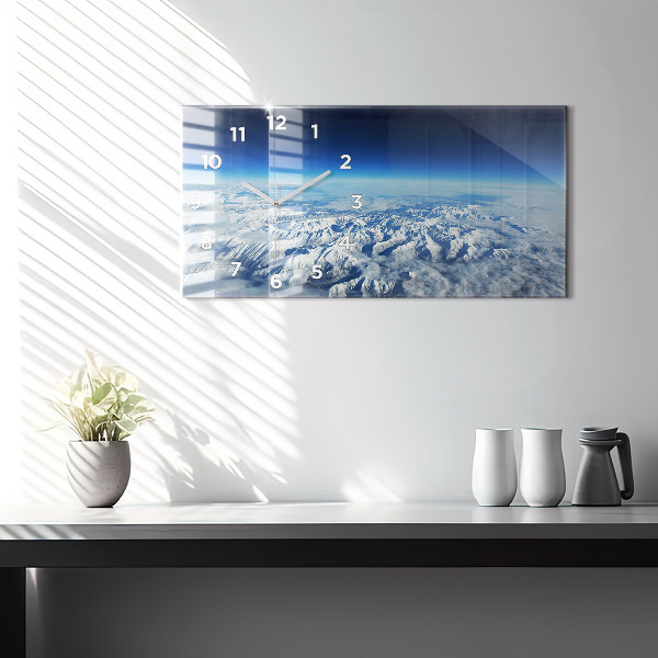 Horizontal wall clock Fishing boat in port