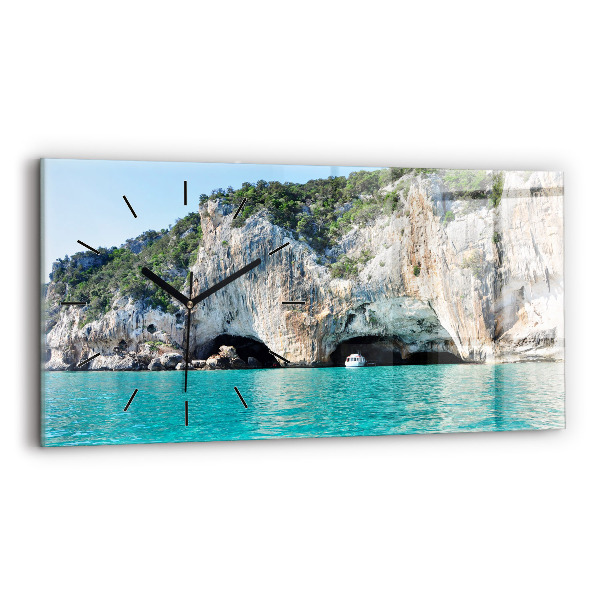 Horizontal wall clock Underwater Cave