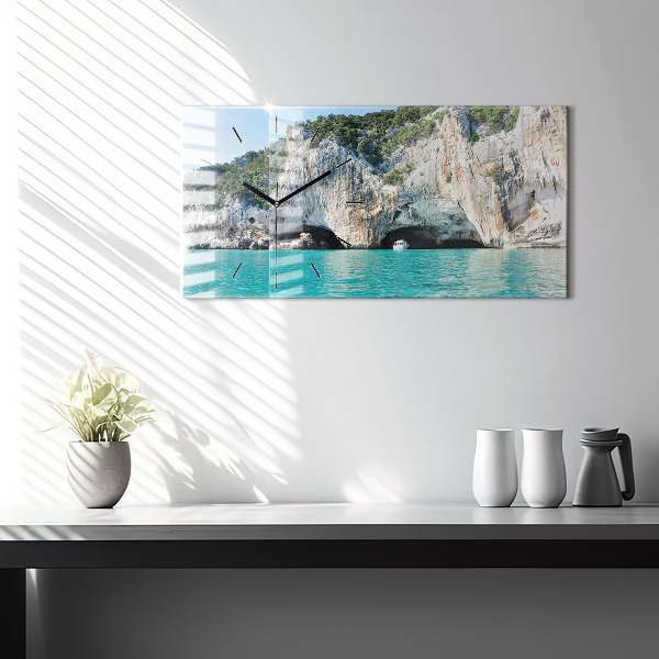 Horizontal wall clock Underwater Cave
