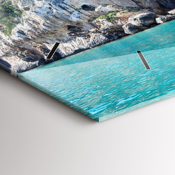 Horizontal wall clock Underwater Cave