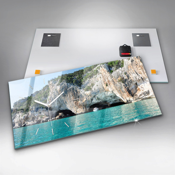 Horizontal wall clock Underwater Cave