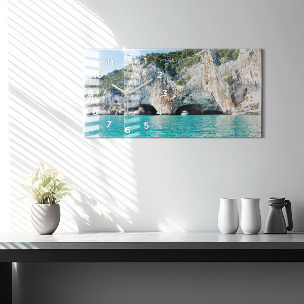Horizontal wall clock Underwater Cave
