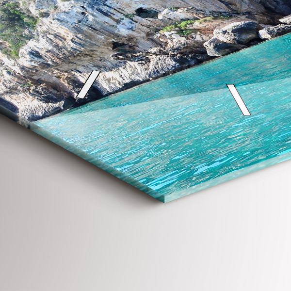 Horizontal wall clock Underwater Cave