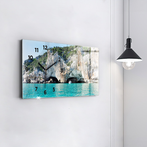 Horizontal wall clock Underwater Cave