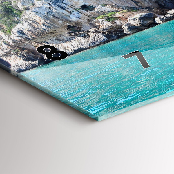 Horizontal wall clock Underwater Cave