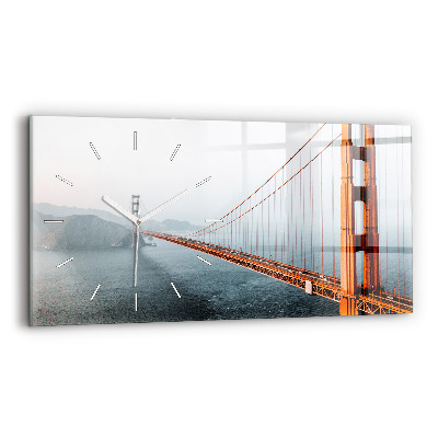 Horizontal wall clock Golden Gate Bridge