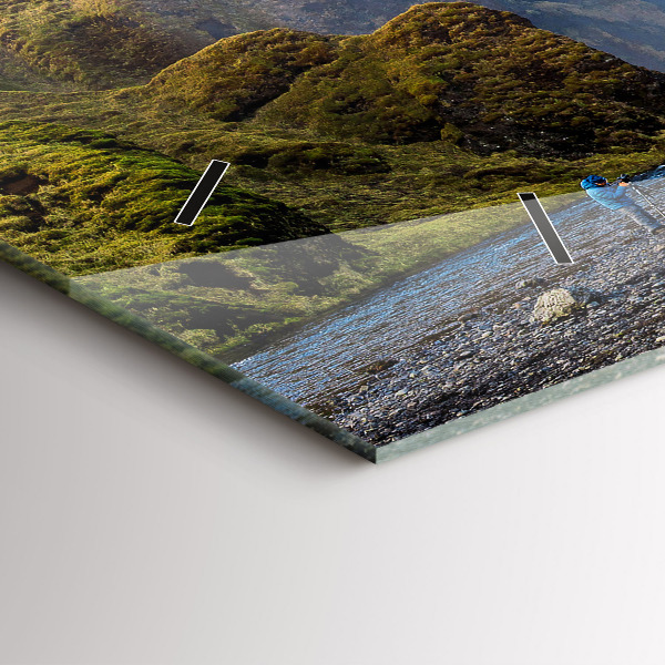 Horizontal wall clock Waterfall in Iceland