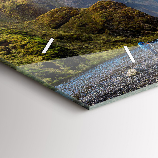 Horizontal wall clock Waterfall in Iceland