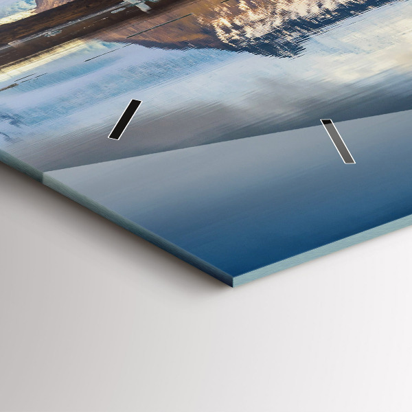 Horizontal wall clock Lake Jokulsarlon Iceland