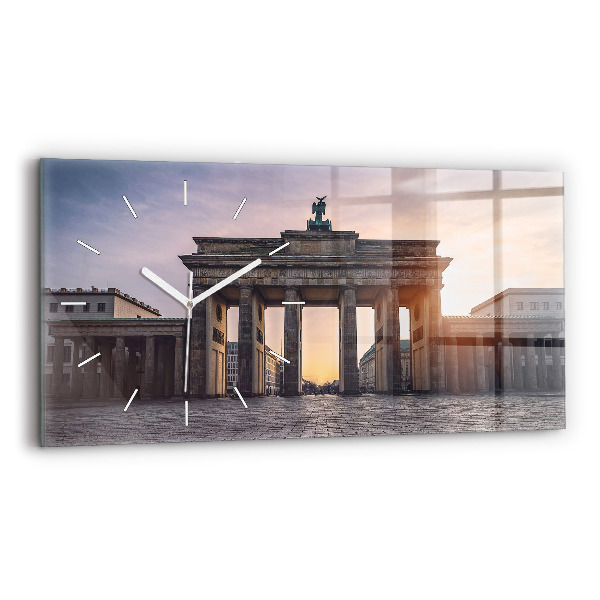 Horizontal wall clock Brandenburg Gate