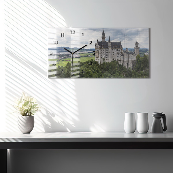 Horizontal wall clock Neuschwanstein Castle