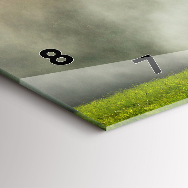 Horizontal wall clock Mountain landscape